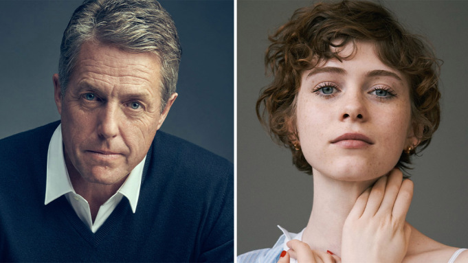 Hugh Grant Sophia Lillis 1