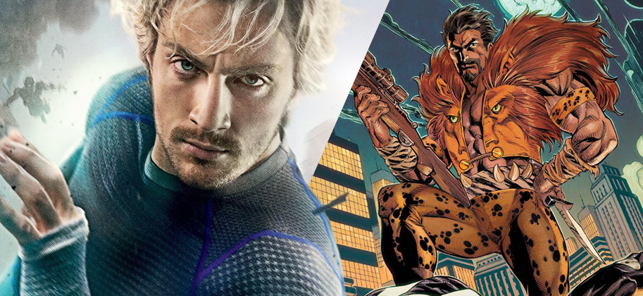 Aaron Taylor-Johnson as Quicksilver and Kraven The Hunter