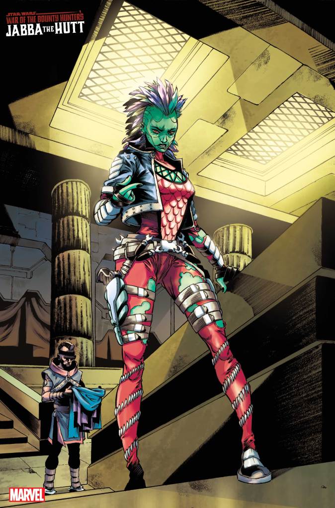 AN ALL-NEW BOUNTY HUNTER ENTERS THE FRAY IN STAR WARS: WAR OF THE BOUNTY HUNTERS - JABBA THE HUTT #1 6 STWWAROTBHJABBAT2021001 Pizzari Interior 1