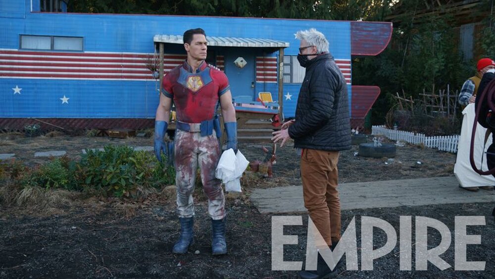 PEACEMAKER Series John Cena and James Gunn