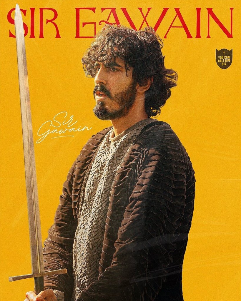 the green knight gawain poster yellow