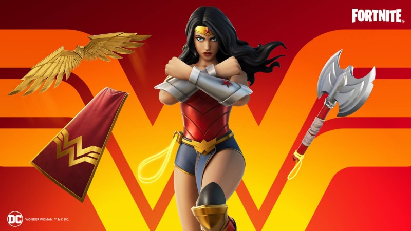 fortnite wonder woman outfit and items full