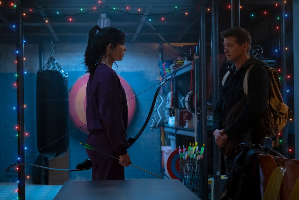 Marvel HAWKEYE Series Trailer Sees Clint Barton and Kate Bishop in Holiday Action