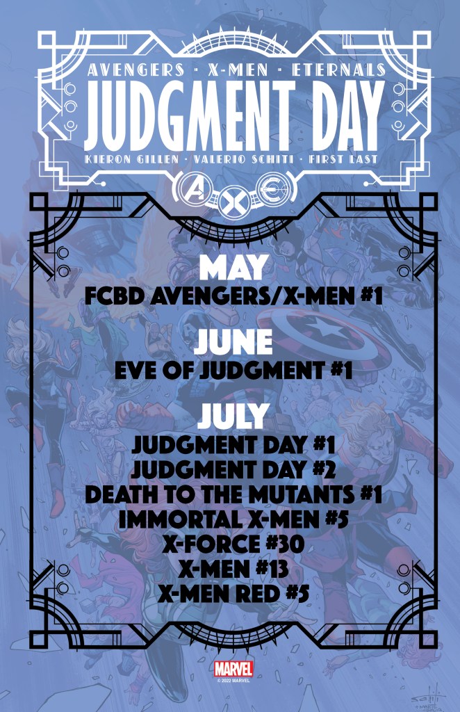 Marvel Reveals New Covers and First Checklist for A.X.E. Judgment Day