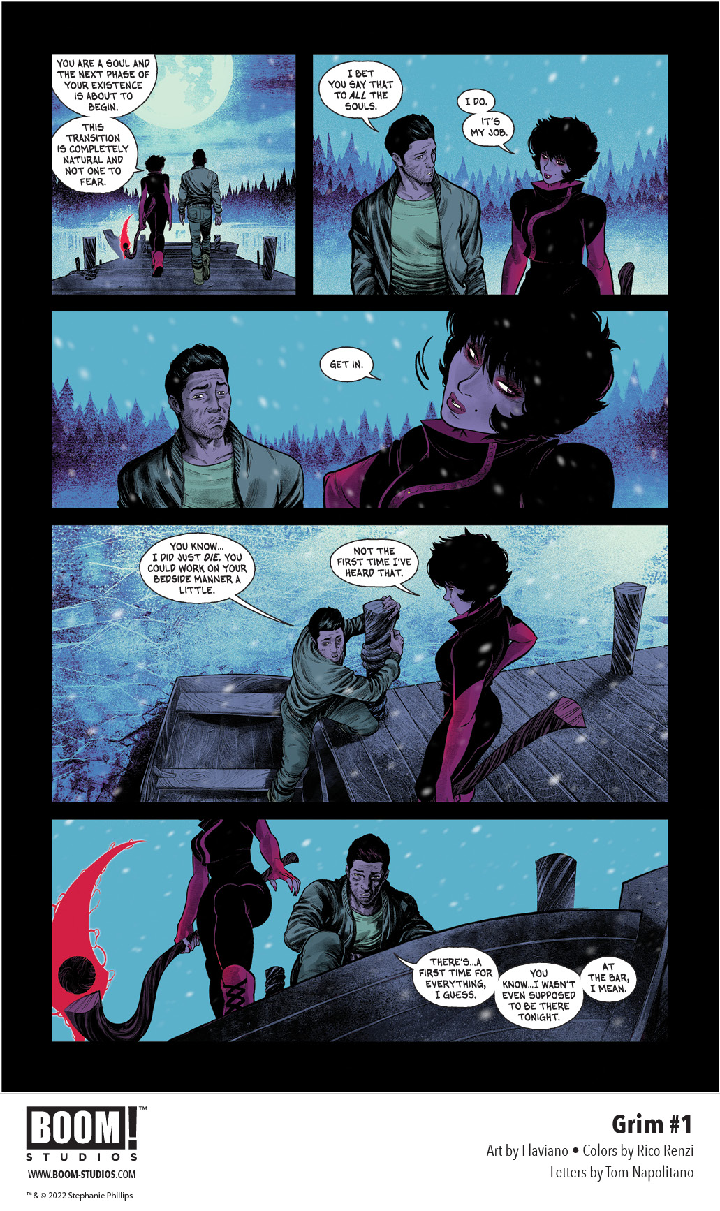 Grim #1 First Look Highlights Life After Death in New Series From Stephanie Phillips and Flaviano