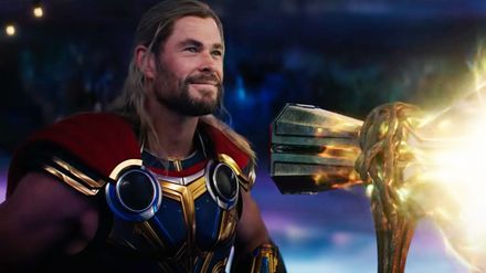 Thor: Love and Thunder Image Features Natalie Portman and Chris Hemsworth in Full Thor Costume 5 9E11ECBE 822A 4FF0 8B42 AE6FAF71BCE5