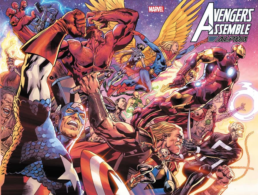 Avengers #1: MacKay and Villa Take Reigns of Earth’s Mightiest Heroes this May 4 aveng assemble alpha 1 cover