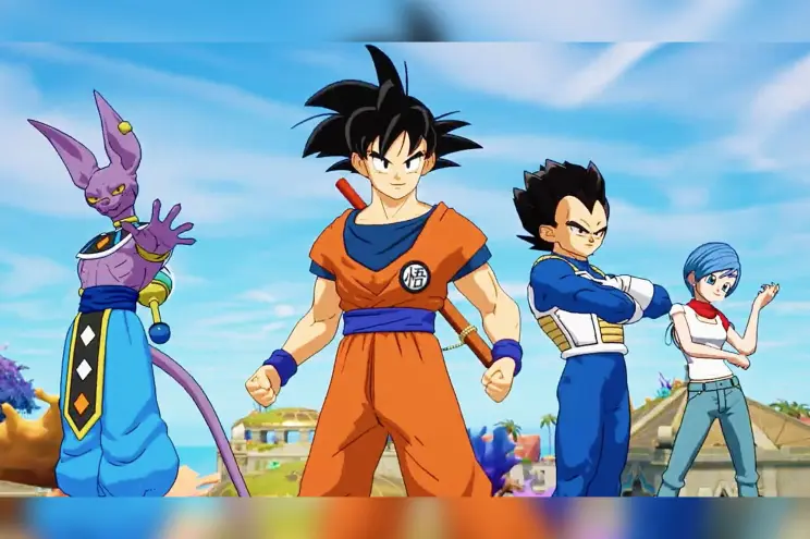dragonball fortnite crossover feat