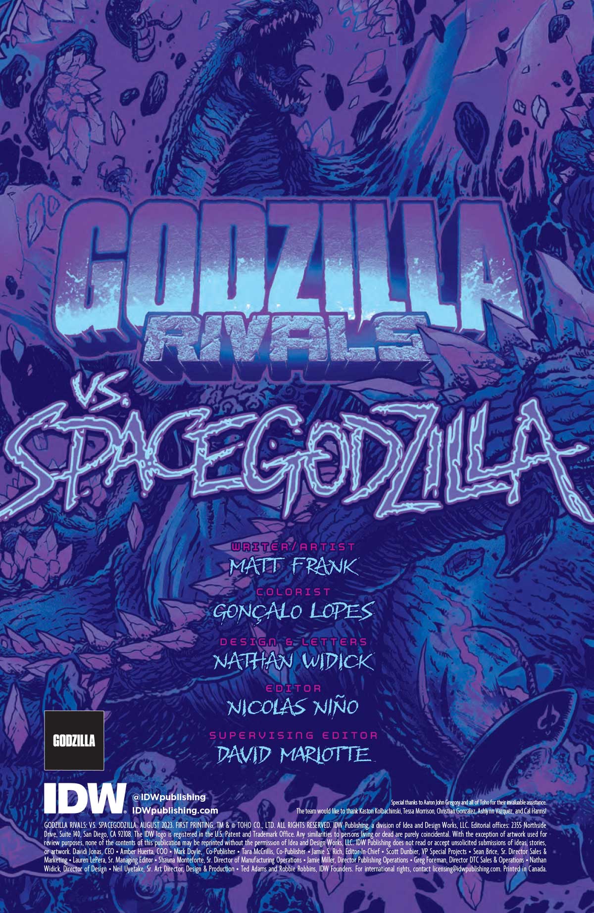 Godzilla Rivals 3 Godzilla Rivals vs. SpaceGodzilla #1 Review | Geek Network | #1 Geek ...