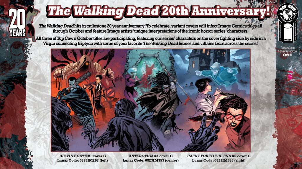 Three Collectible Covers of The Walking Dead