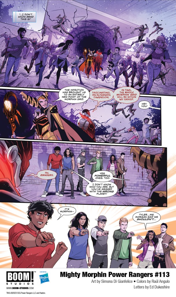 First Look at Mighty Morphin Power Rangers #113