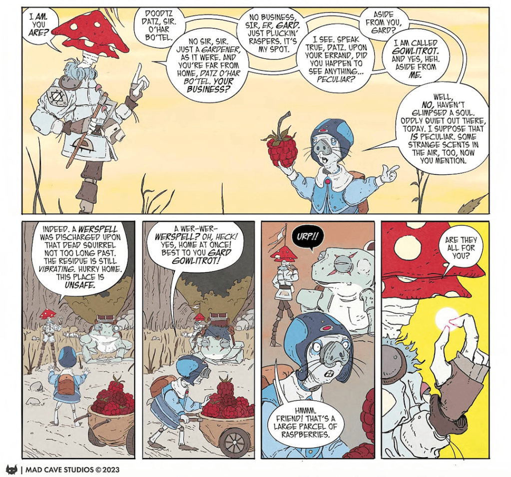 Oliver Bly Takes Us To the Woodland Kingdom to Chat About Their Debut Graphic Novel, The Mushroom Knight 6 Oliver Bly